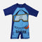 Boys 1 Piece Swimsuit Short Sleeve