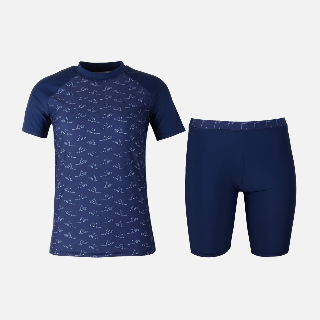 Boys Short Sleeve Rashguard Swim Set