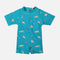 Boys 1 Piece Swimsuit Short Sleeve