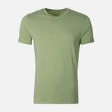 Men Spandex T-Shirt V-Neck