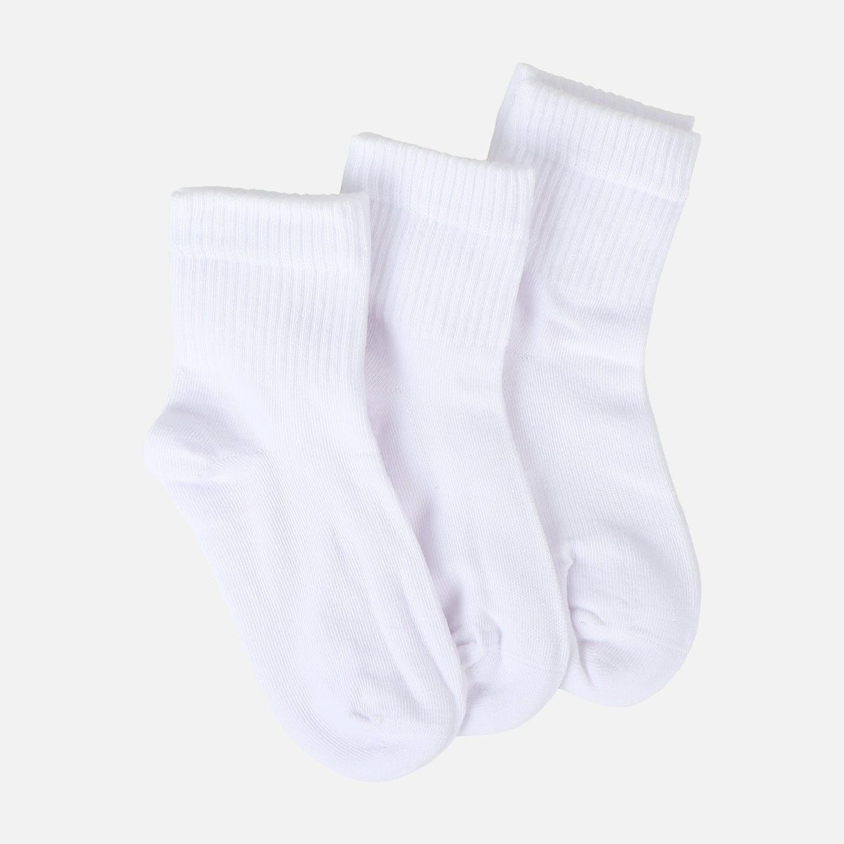 Unisex School Quarter Socks 3 Pairs
