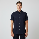 Men Basic Short Sleeve Oxford Shirt