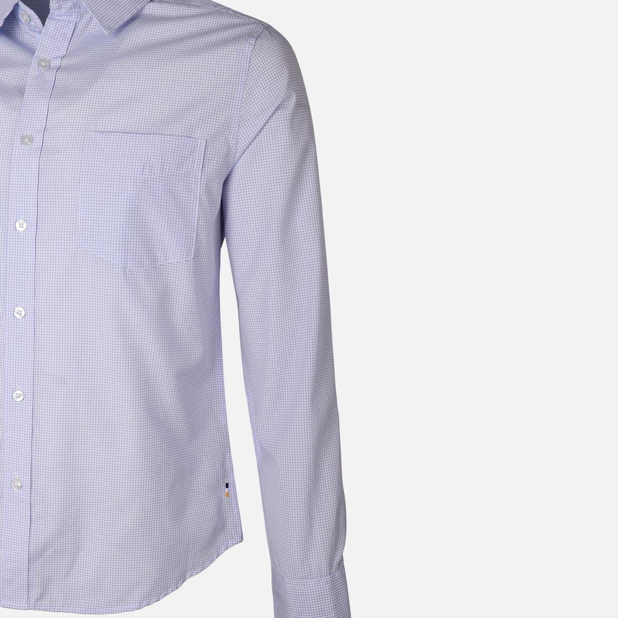 Men Long Sleeve Stripe Shirt With Pocket