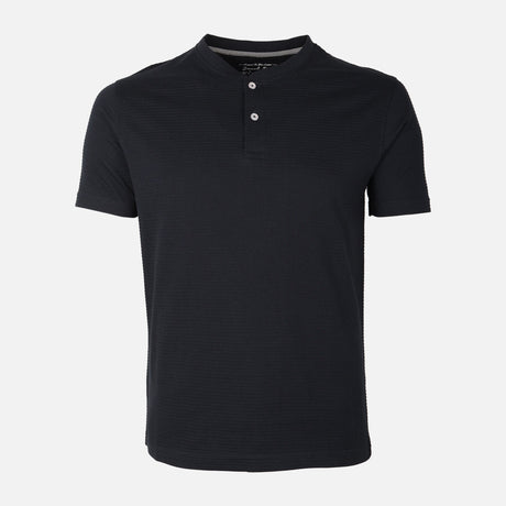 Men Structured Henley T-Shirt