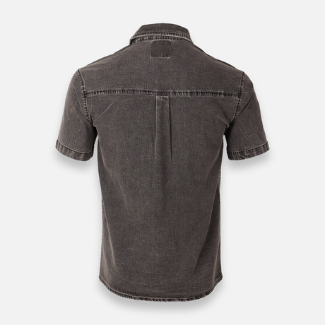 Men Woven Shirt  Short Sleeve With Pocket