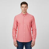 Men Long Sleeve Oxford Shirt