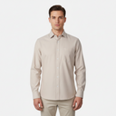 Men Long Sleeve Oxford Shirt