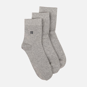 Men Antibacterial Quarter Socks 3 Pairs