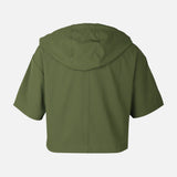 Women Oversized Hooded Shacket