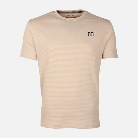 Men Structured Round Neck T-Shirt