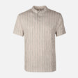 Men Structure T-Shirt Henley Neck