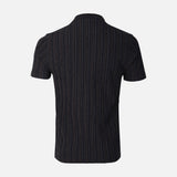 Men Structure T-Shirt Henley Neck