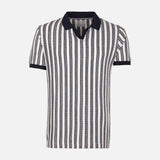 Men'S Striped Polo T-Shirt Short Sleeve