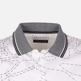 Men All-Over Print Polo T-Shirt Short Sleeve