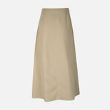 Women Linen Blend Maxi Skirt