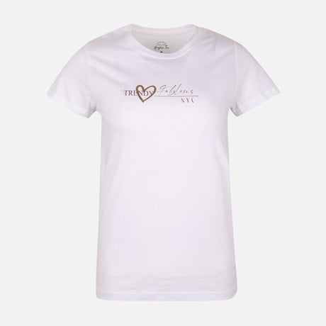 Women Regular Fit Graphic Tee