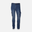 Men Stretch Denim Cargo Pant Slim Fit
