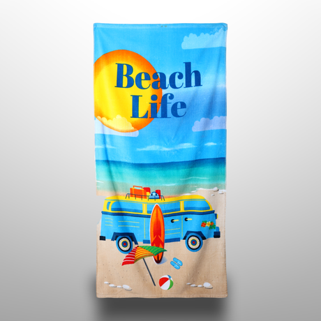 Printed Cotton Poncho Towel