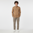 Men Woven Plain Shirt Long Sleeve