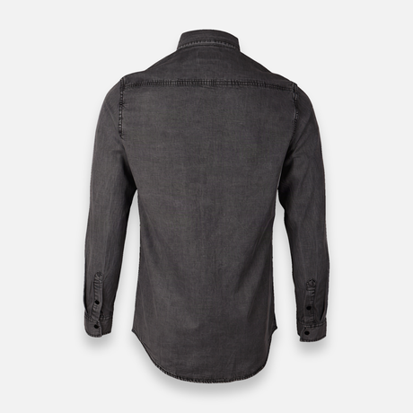 Men Denim Shirt Long Sleeve