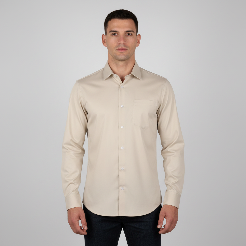 Men Bamboo Formal Long Sleeve Shirt