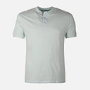 Men Basic Slub Short Sleeve Henley T-Shirt