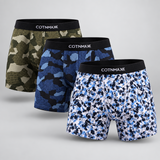 Men Printed Boxer 3 Pieces