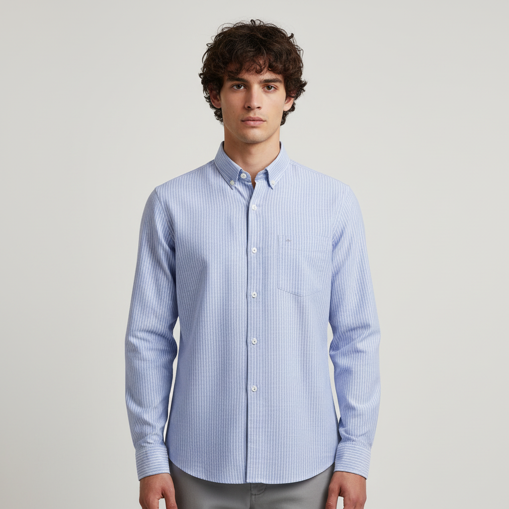 Men Linen Formal Shirt Long Sleeve