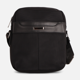 Crossbody Bag for Men with Leather-Look Trim