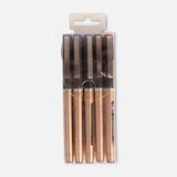 Liquid Rollerball Pen Set of 5 with Quick-Drying Ink