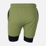Mens Double Layer Gym Short