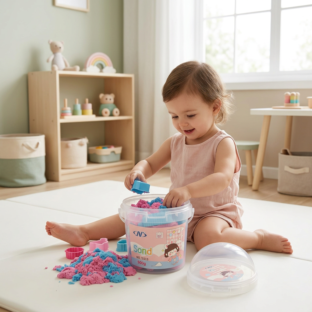 Kids Cotton Play Sand Bucket
