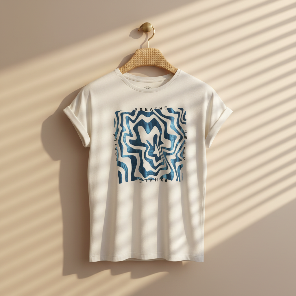 تيشيرت نسائي كاجوال بياقة دائرية