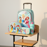 5 In 1 School Trolley Bag Set 18 Inches For Girls
