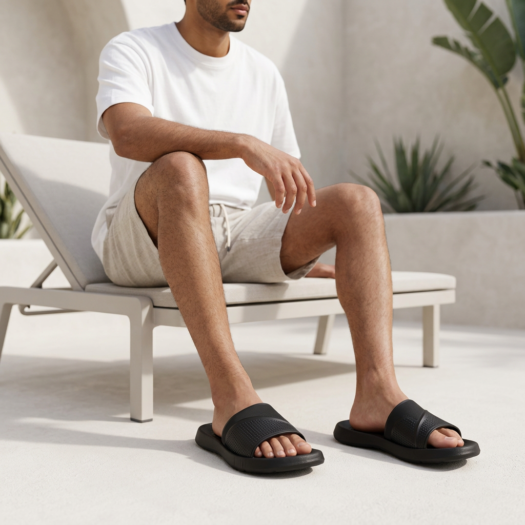 Men Beach Slide Slippers
