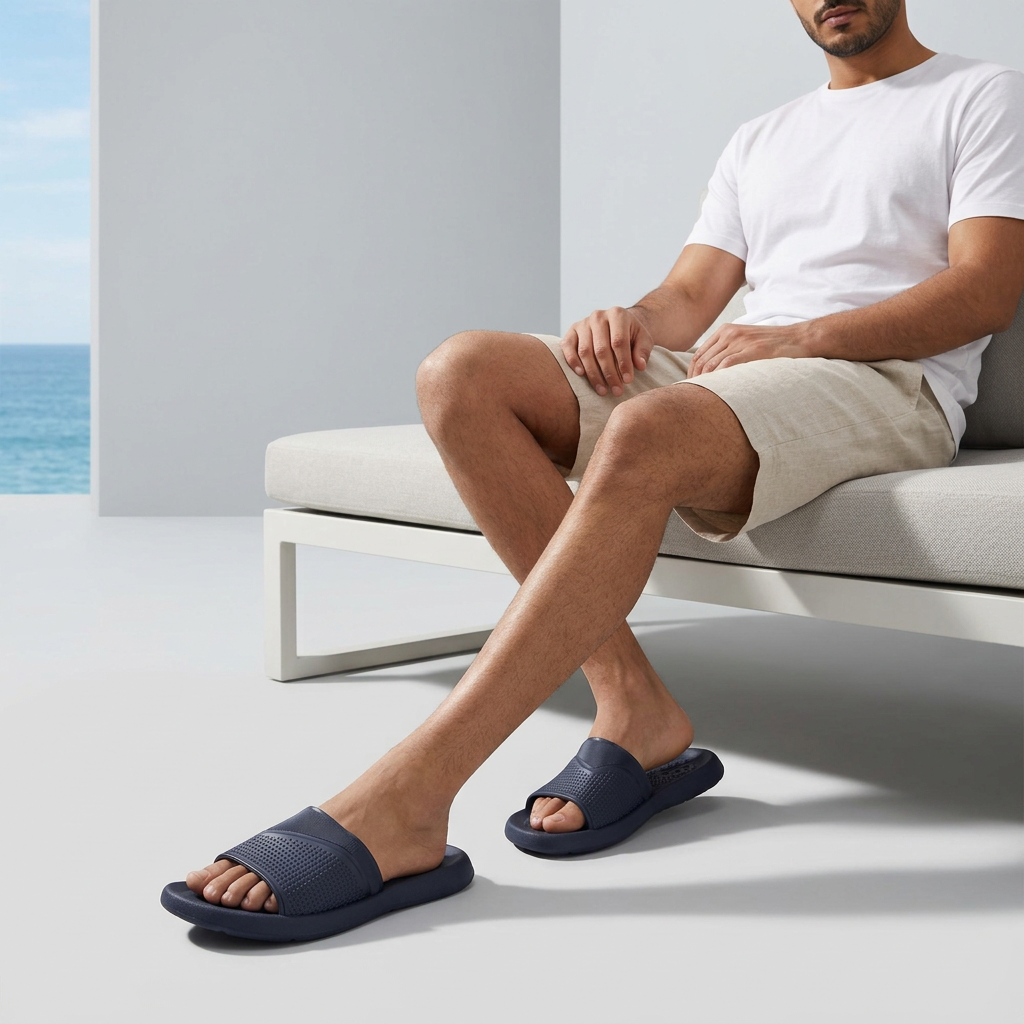 Men Slide Beach Slippers