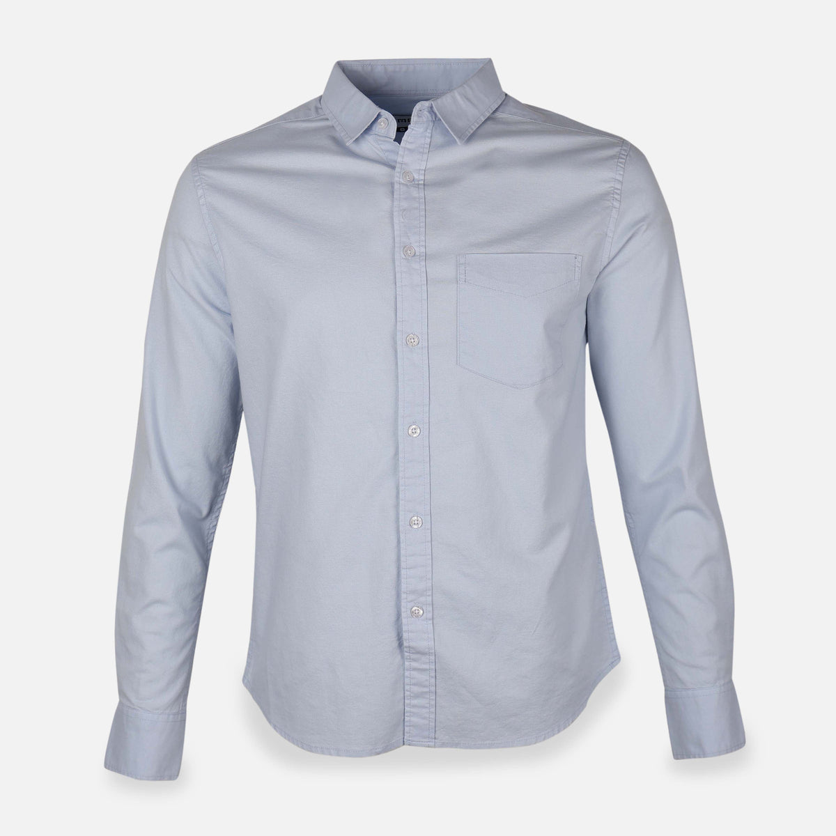 Men Basic Oxford Shirt Long Sleeve Spandex
