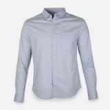 Men Basic Oxford Shirt Long Sleeve Spandex