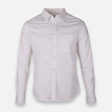 Men Basic Oxford Shirt Long Sleeve Spandex