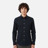 Men Basic Oxford Shirt Long Sleeve Spandex
