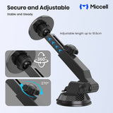 MagSafe Magnetic Car Phone Mount – Suction Cup, 360° Rotation