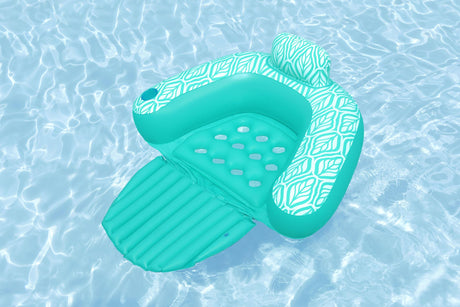 Inflatable Water Lounge Chair-Ergonomic Backrest