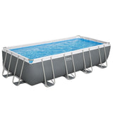 Rectangular Frame Swimming Pool Set 5.49 x 2.74 x 1.22 m