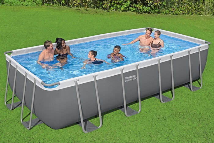 Rectangular Frame Swimming Pool Set 5.49 x 2.74 x 1.22 m