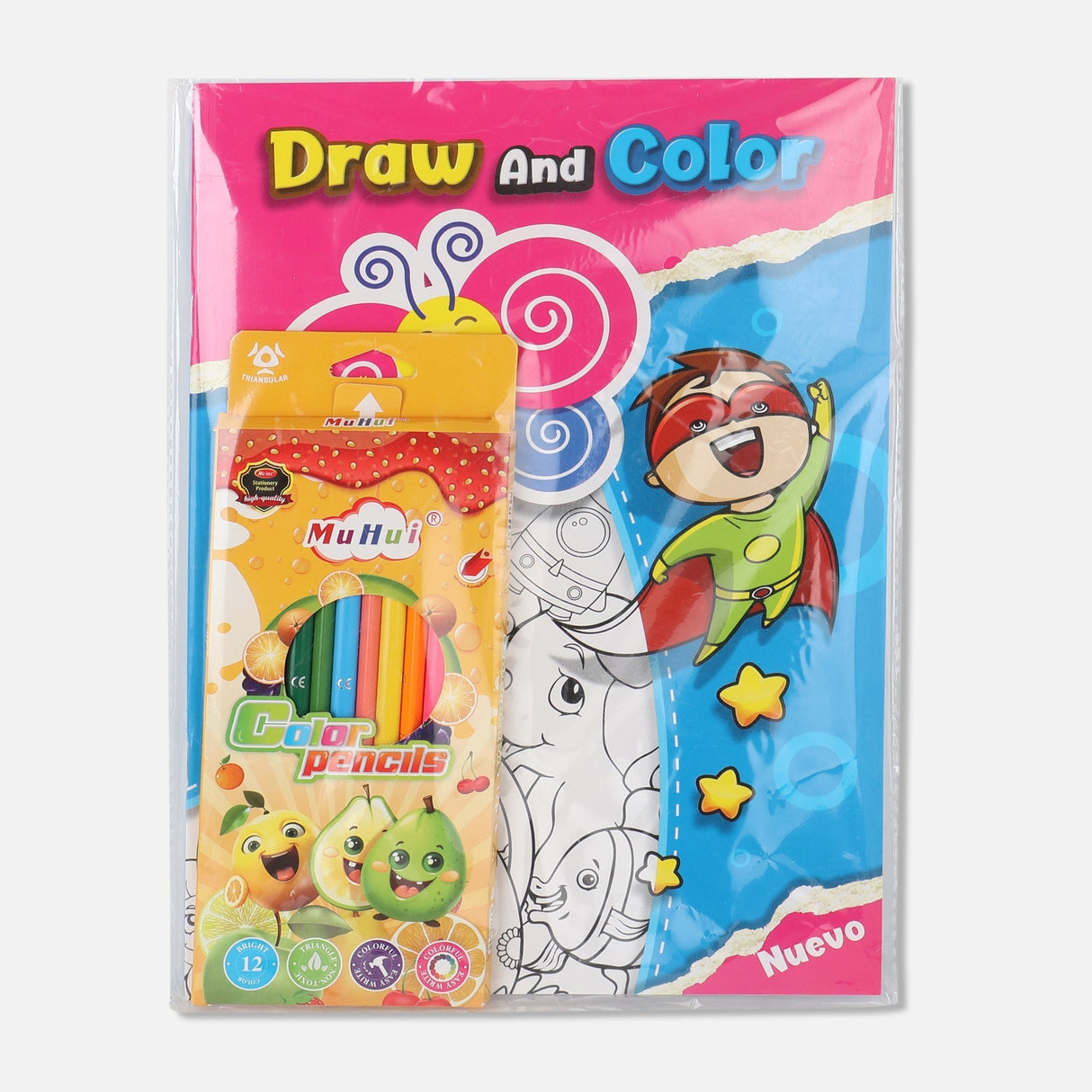 Colour Pencil & Book Set