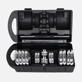 DUMBBELL SET CHROMED 15 KG