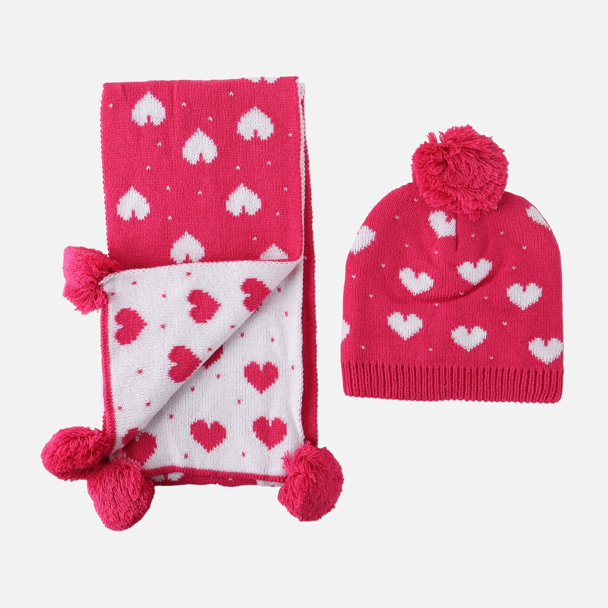 GIRLS CAP AND SCARF SET
