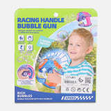 10 Hole Transparent Racing Handle Bubble Gun Toy