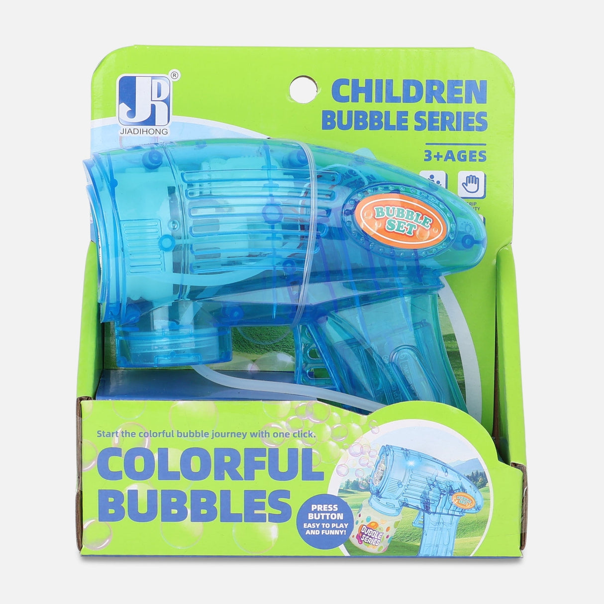 8 Holes B/o Transparent Bubble Gun Toy