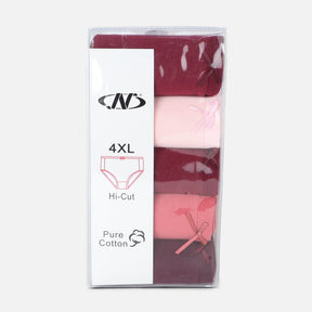 Women High-Waisted Panties  5 Pieces